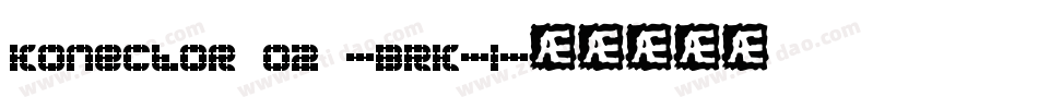 Konector O2 -BRK-1字体转换